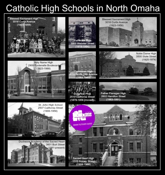 These are the current and former Catholic high schools in North Omaha, Nebraska.