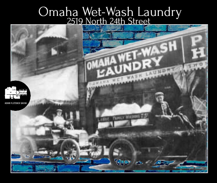 This is the Omaha Wet-Wash Laundry, once located at 2519 North 24th Street. This pic was taken in January 1912.