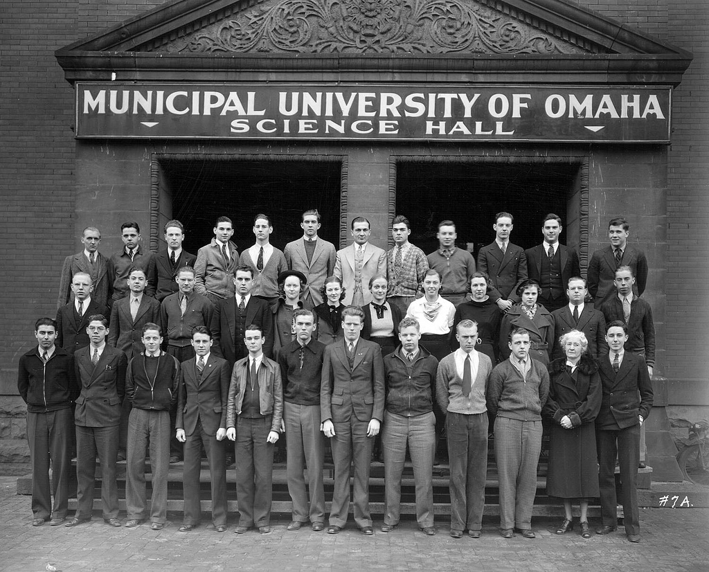 Municipal University of Omaha Science Hall, North 24th and Ames Avenue, North Omaha, Nebraska