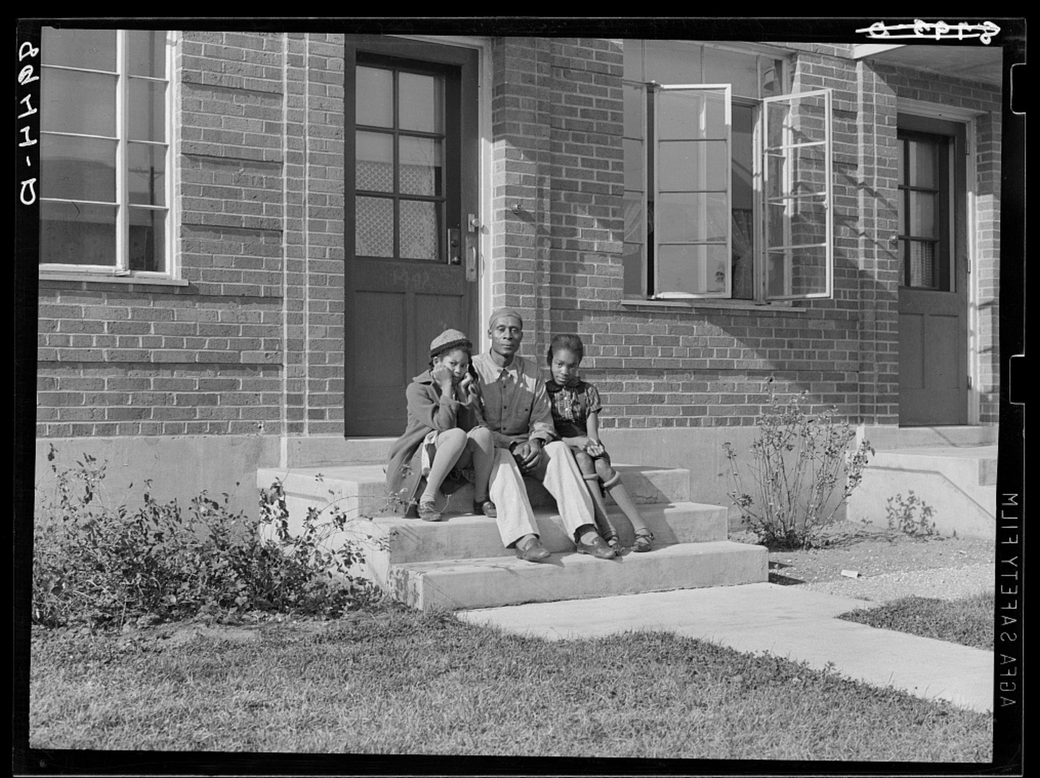 This is a 1938 pic of a family outside of their unit in the Logan Fontenelle Housing Projects of North Omaha. Pic courtesy of the Library of Congress.
