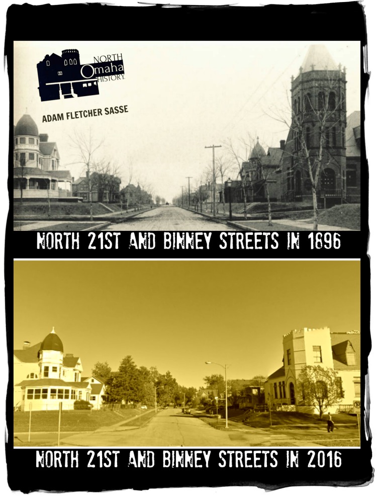 Then and Now of 21st and Binney, North Omaha, Nebraska