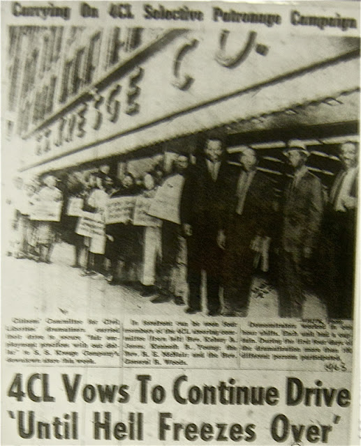 1964 civil rights protest of S.S. Kresge Co. store, Omaha, Nebraska