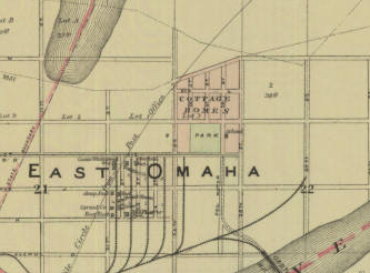 East Omaha, Nebraska map