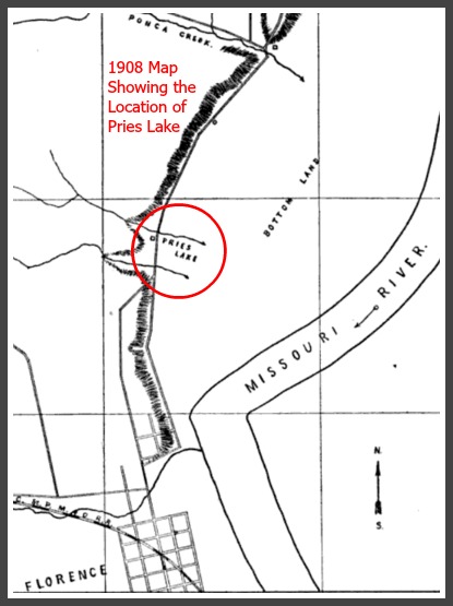 1908 Pries Lake map