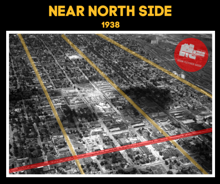 1938 image of the Near North Side, North Omaha, Nebraska
