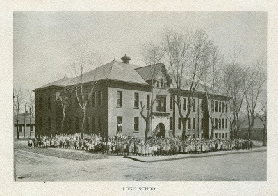 This is Long School at 2520 Franklin Street in North Omaha in the 1890s.
