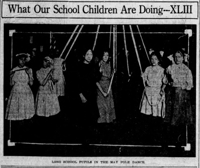 1914 Long School May Pole Dance, North Omaha, Nebraska