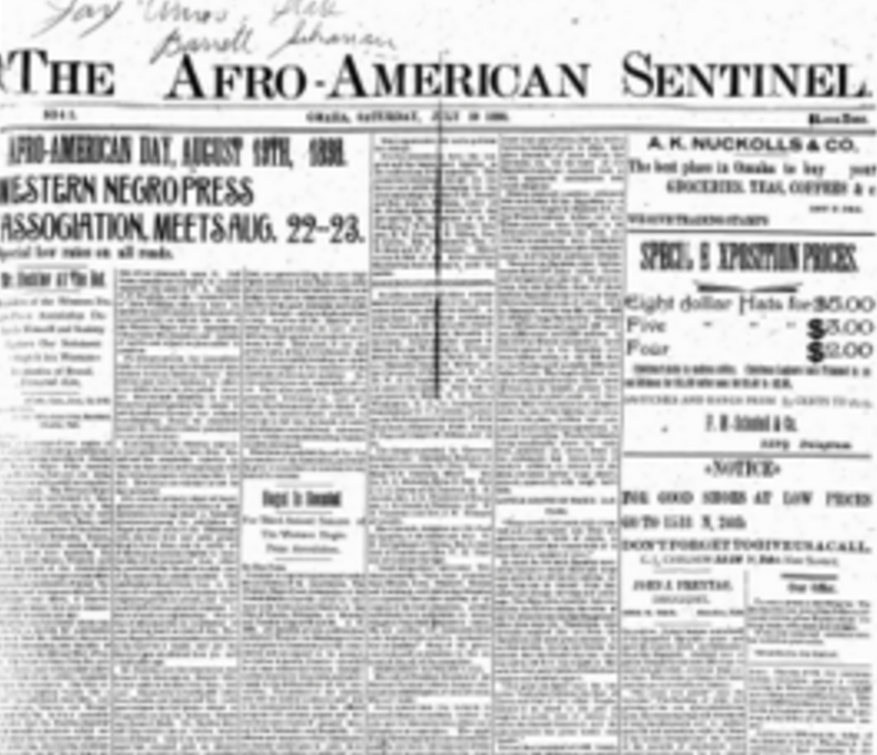 Afro-American Sentinel, Omaha, Nebraska