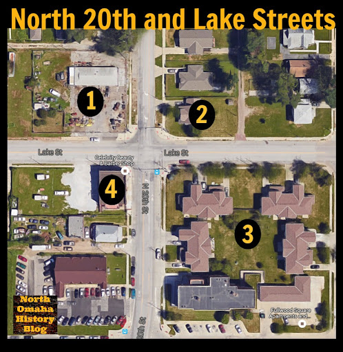 This is the intersection of N. 20th and Lake Streets in North Omaha, Nebraska.