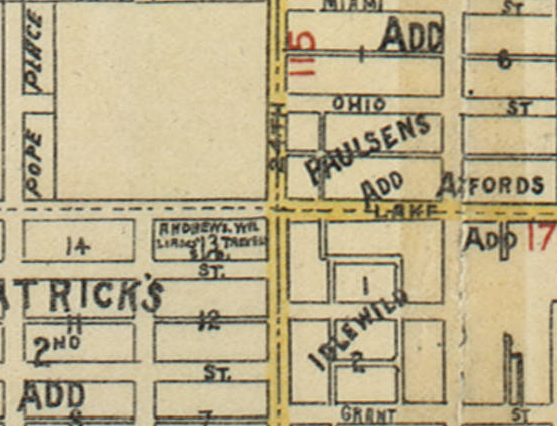 1890 map of 24th and Lake area