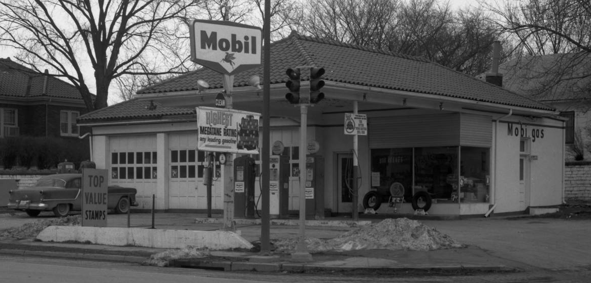 1962 Mobil Gas Station, 7600 North 30th Street, North Omaha, Nebraska