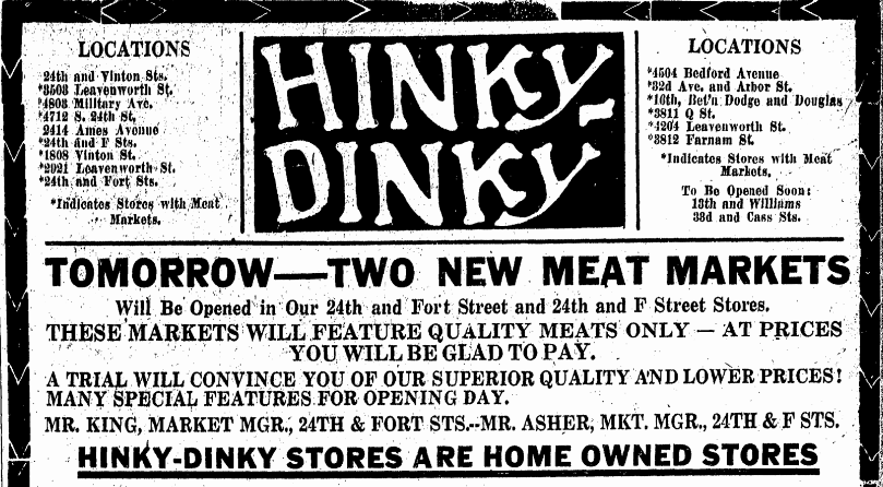 Hinky Dinky 2404 Fort Street North Omaha Nebraska