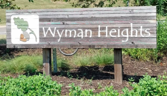 2017 Wyman Heights sign