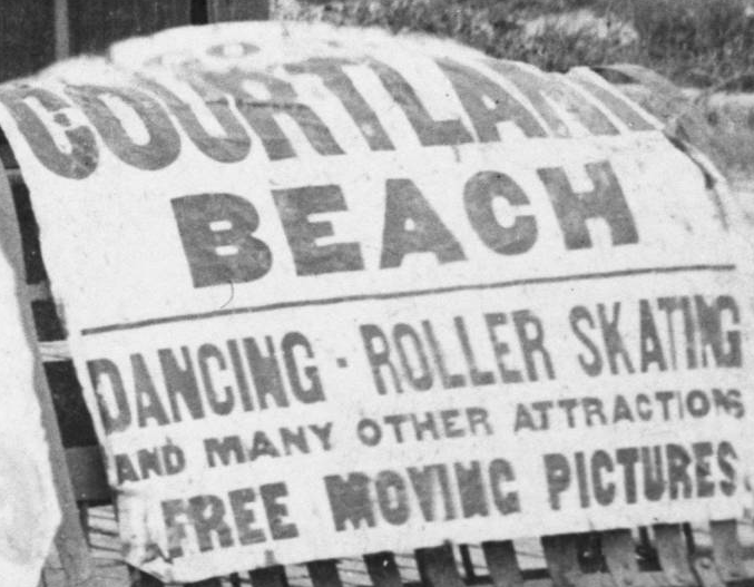 Courtland Beach sign