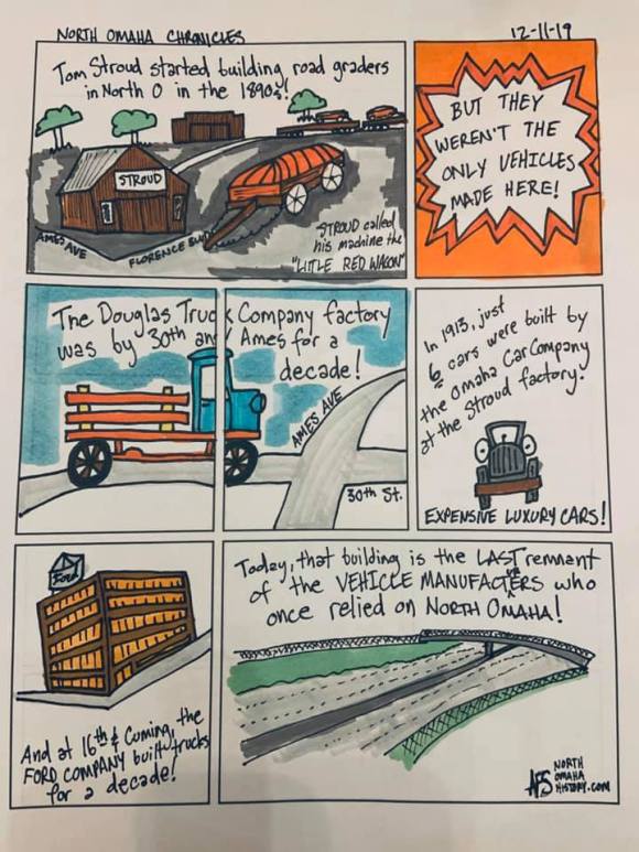 History of vehicles made in North Omaha, Nebraska comic