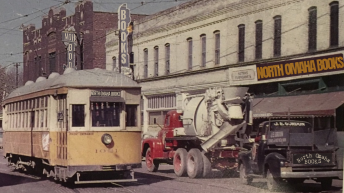 This is a fake image of the virtual-only North Omaha Bookstore.