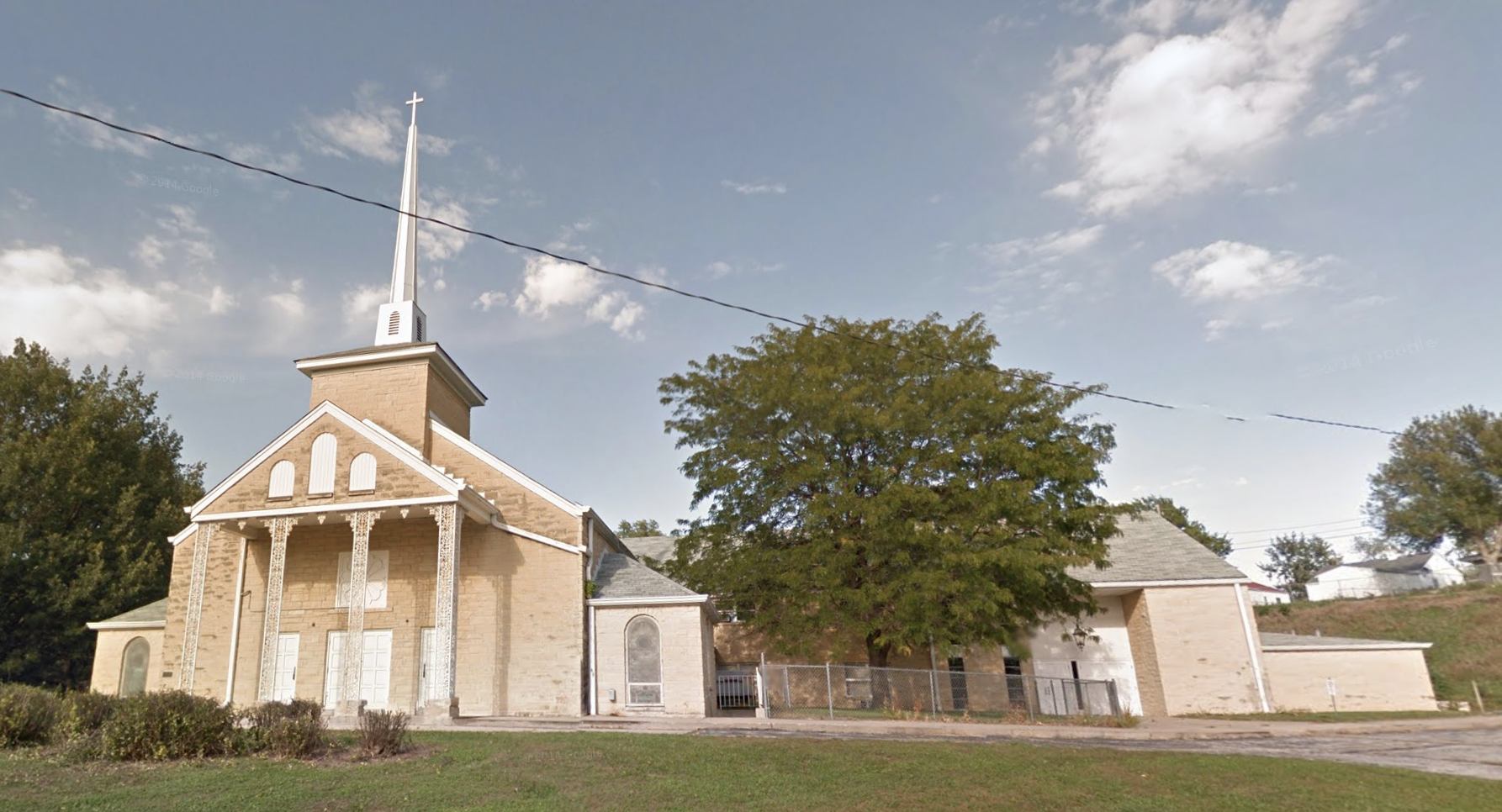 This is Tri-Community United Methodist Church at 6001 Fontenelle Boulevard in North Omaha, Nebraska. It was originally the home of Trinity United Methodist Church.