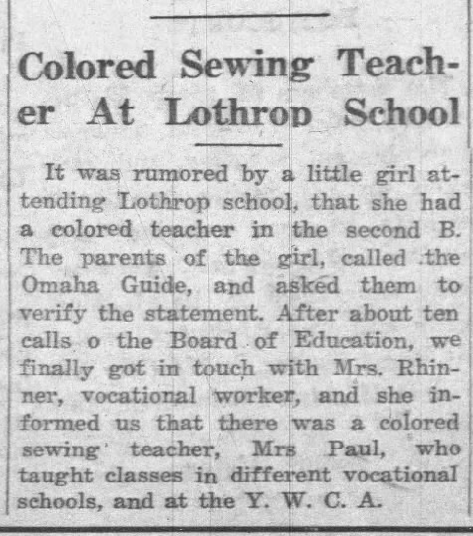 A History of Lothrop Elementary School