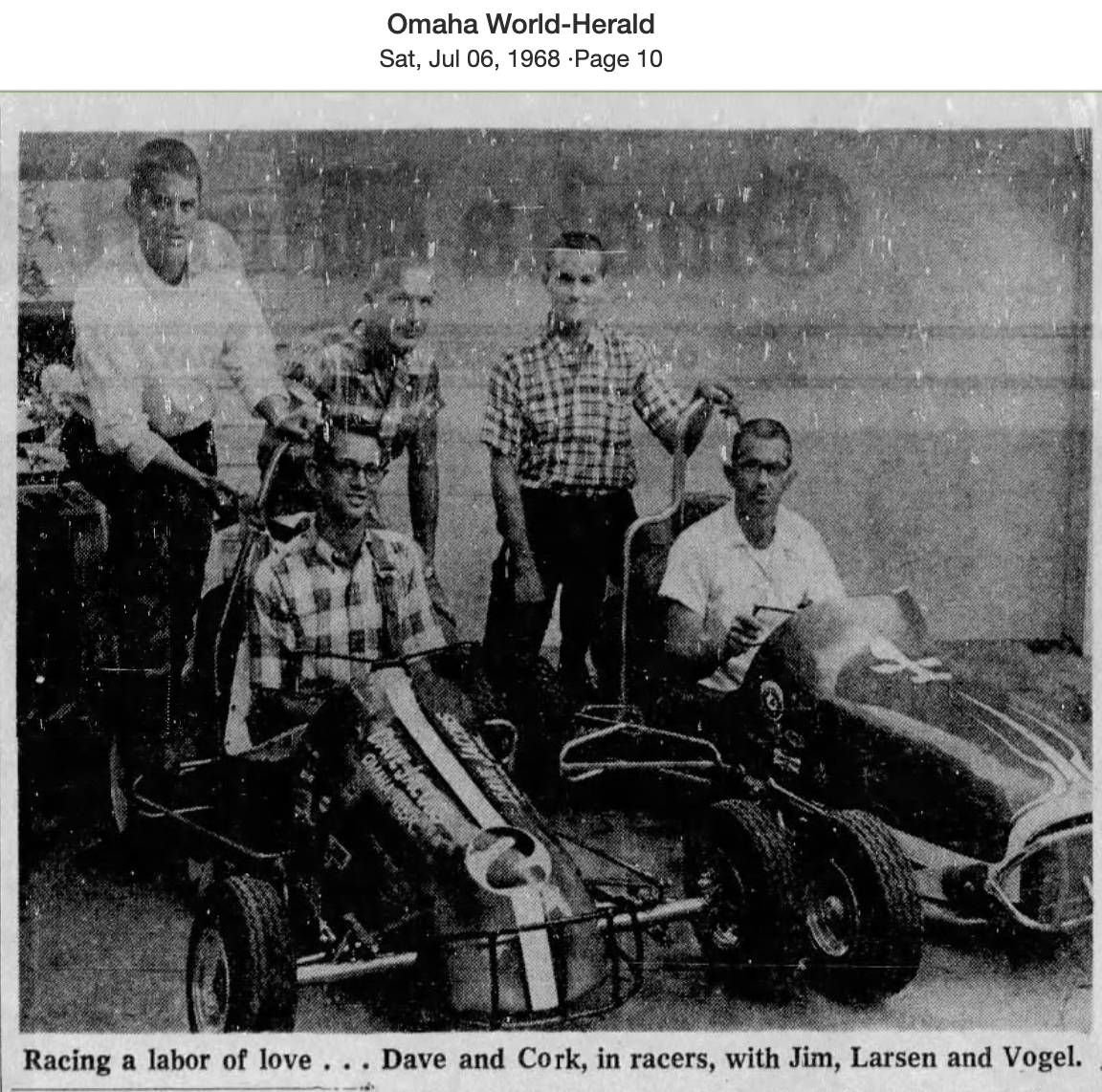 This is a 1968 feature photo including W.D. Jacobs from the Omaha World-Herald.