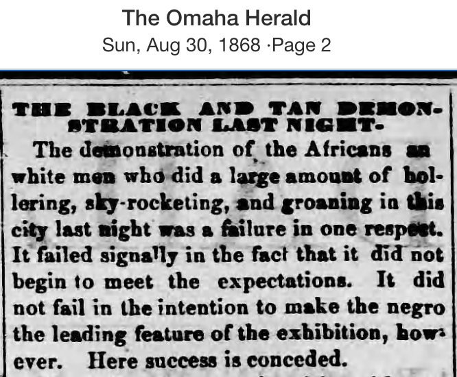 A History of Black Voting in Omaha Before 1870